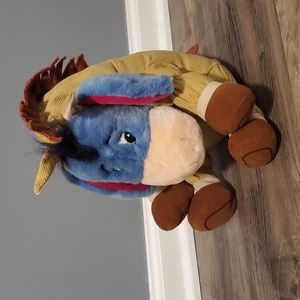 Vintage rare 13 inch plush Eeyore as Bullseye